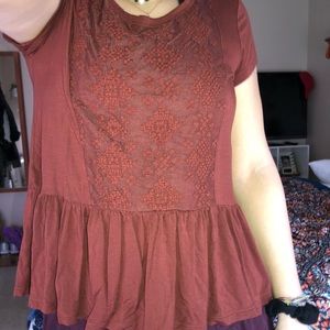 American eagle peplum shirt